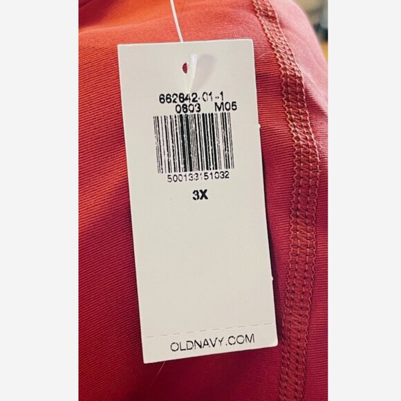 Old Navy Powersoft Athletic Dress Cherry Birch 3XL NWT Built-In Bra & Shorts - Picture 3 of 4